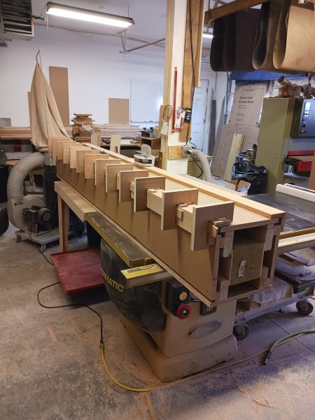clamped L trim on post